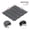 Dark Gray + Plastic, variant on WPC Patio Floor Tiles Pack of 22, 11.8 Interlocking Decking Tiles for Outdoor Patio, DIY Quick Deck Tile for Garden, Dark Gray Plastic Composite