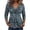 T7-Blue, variant on Leopard Print Tops for Women V Neck Long Sleeve Knot Chest Ruched Shirt Blouse,Brown 2XL