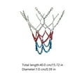 Phlegsive Outdoor Heavy Duty Basketball Net Replacement for Pool Metal