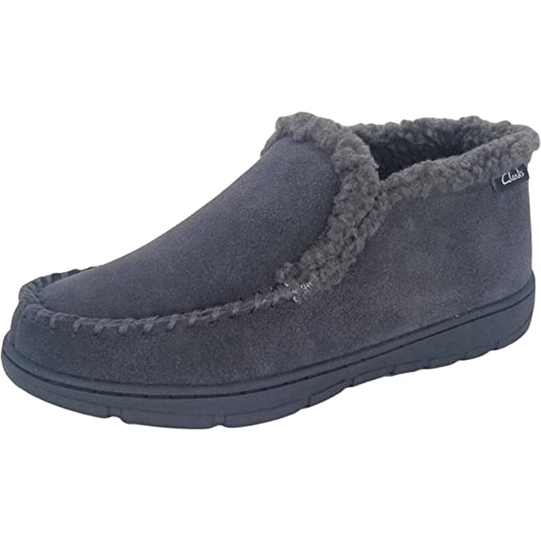Clarks Grey Suede Leather Sherpa Lined Indoor Outdoor Ankle  display picture 3