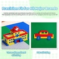 thumbnail image 3 of 6 Pack Multi-Color Building Baseplates 10" x 10" Combo Set - 2 Green, 2 Blue, 2 Light Gray, 32x32 Stud Anti-Warping Foundation Compatible with All Major Brands for Forest, Ocean and City, 3 of 6