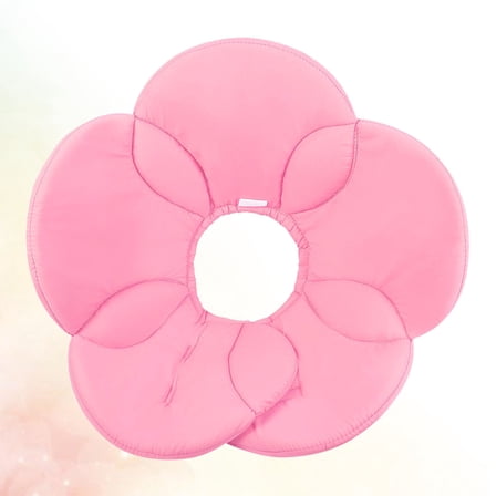 LULULION Dog Flower Collar Pink Polyester 1Set