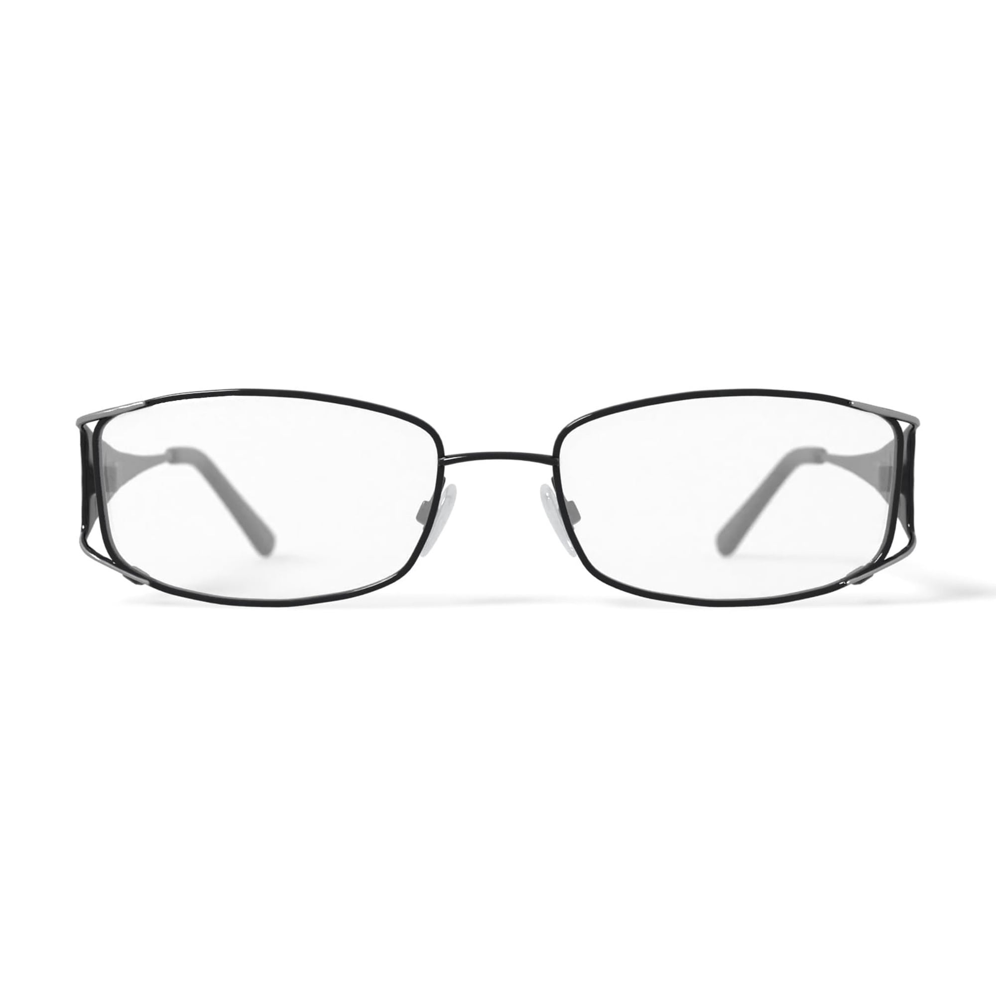 Sophia Loren Women's BR54 Rectangular Prescription Eyeglasses with Case, Black