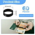 thumbnail image 2 of 60Pcs Silicone Rubber Bands,15mm/0.6" Rubber Bands Rings Cable Ties, Black, 2 of 6