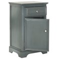 thumbnail image 2 of SAFAVIEH Jarome Nightstand with Storage Drawer And Cabinet, Steel Teal, 2 of 5