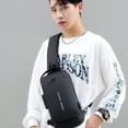 thumbnail image 5 of Bolso de coche para hombre, bolso de pecho antirrobo con contraseña, bolso de hombro para hombre, bolso cruzado multifuncional informal, 5 of 5
