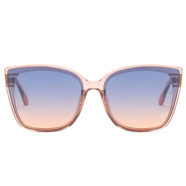 Piranha Eyewear Bloom Eco-Pact Sunglasses for Women with Blue to Peach Ombre Lens