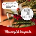 thumbnail image 4 of Karma Is My BF Ceramic Ornament - Cute Pop Star Singer Song Lyric Girl Gift - 3 Inch Christmas Tree Round Ornament - Xmas Holiday Decor - String Included - ORN0017, 4 of 5