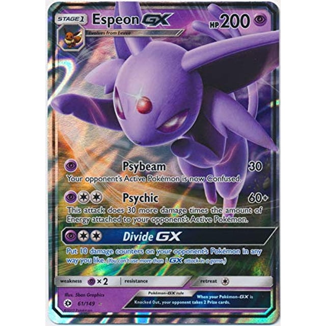 Espeon GX Pokemon 61/149 Ultra Raro