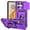 Purple, variant on For Motorola Edge (2024) Case Heavy Duty Military Grade Protection,Camera Lens Slide Protection & 360°Rotate Magnetic Car Mount Holder Kickstand Rugged Shockproof Drop Hard Shell,Black
