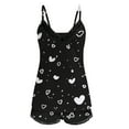 thumbnail image 5 of Pajamas for Women Set Casual Valentine'S Day V Neck Print 2 Piece Set Womens Pjs,Black,XL, 5 of 6