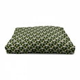 thumbnail image 3 of Alien Pet House, Sketch Style Portraits Dotted Background Space Crafts Transportation, Outdoor & Indoor Portable Dog Kennel with Pillow and Cover, 5 Sizes, Apple Green Eggshell, by Ambesonne, 3 of 4