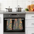 thumbnail image 4 of Yayeee 2 Pack Hand Towels for Bathroom 100% Cotton 16" x 28" Soft Absorbent Kitchen Towel, Forest Mushroom, 4 of 7