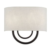 60272-92 Livex Lighting Stratton - 2 Light ADA Wall Sconce-11 Inches Tall and 13 Inches Wide-English Bronze Finish