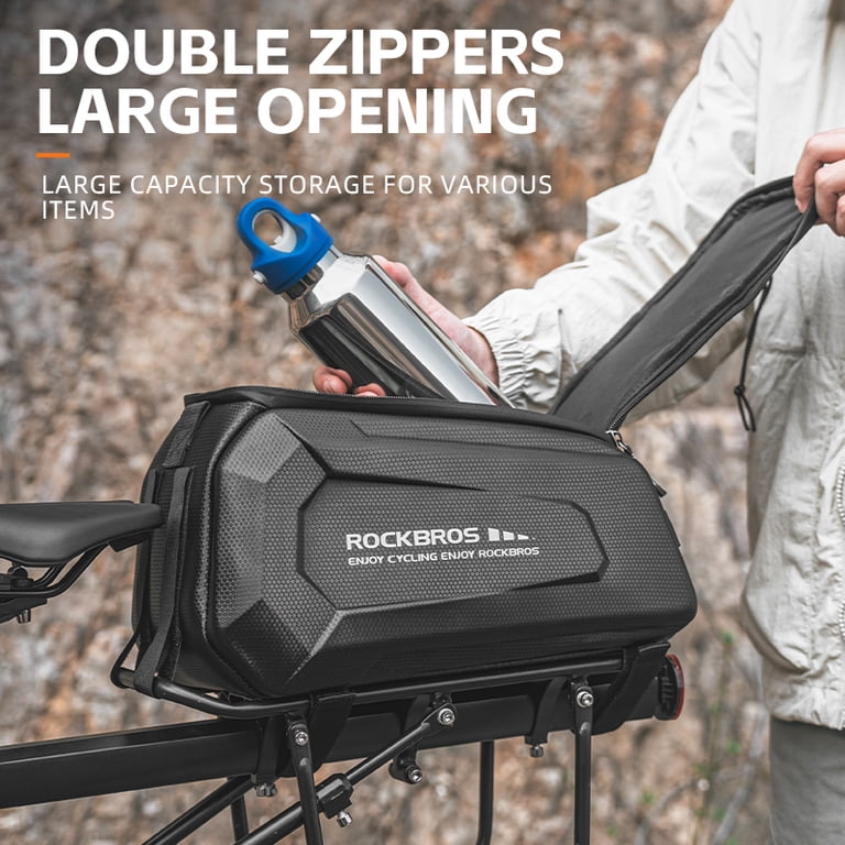 9L Hard Shell Bike Rear Rack Bag Large Pannier Waterproof Bicycle Trunk Bag Ultimate 9L Hard Shell Bike Rack Bag | Waterproof Commuting main image 2