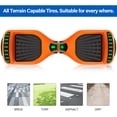 thumbnail image 2 of SISIGAD 6.5" Two-Wheel Self Balancing Hoverboard with Bluetooth and LED Lights Electric Scooter Hoverboard for Kids Orange-Gray, 2 of 5