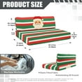 thumbnail image 7 of XYZCANDO Father Christmas RV Dinette Cushion Covers Universal Camper Accessories Washable Bench Cushion Sofa Slip Covers for 2 Seat Cushion Couch Loveseat Sofa Chair Cover, 7 of 7