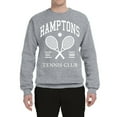 thumbnail image 2 of Wild Bobby Hamptons Tennis Club Est 1986 Sports Unisex Crewneck Sweatshirt, Heather Grey, Small, 2 of 6
