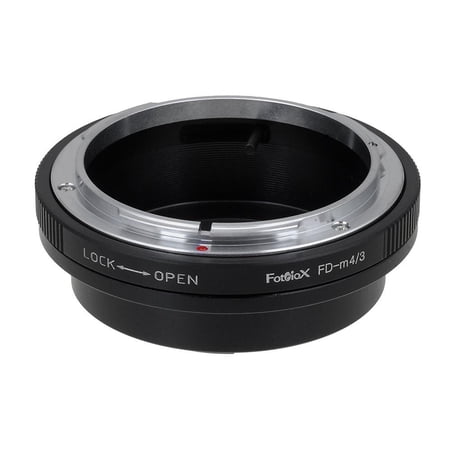Fotodiox Lens Mount Adapter - Canon FD & FL 35mm SLR lens to Micro Four Thirds (MFT M4/3) Mount Mirrorless Camera Body with Built-In Aperture Control Dial