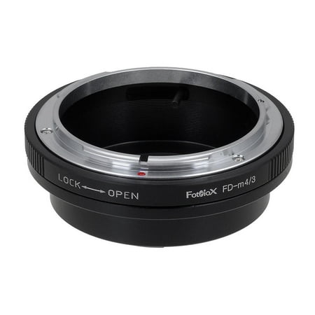 Fotodiox Lens Mount Adapter - Canon FD & FL 35mm SLR lens to Micro Four Thirds (MFT, M4/3) Mount Mirrorless Camera Body, with Built-In Aperture Control