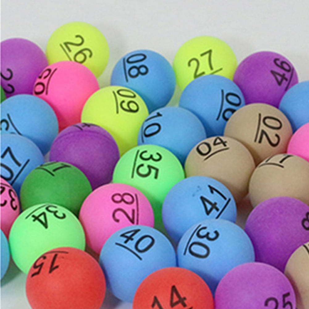 50pcs Ping Pong Ball Beer Table Tennis Lucky Dip Gaming Lottery Washable Green 