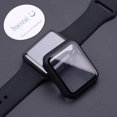 thumbnail image 4 of 2 Pack Tempered Glass Screen Protector Compatible with Apple Watch 42mm Case, Full Coverage Hard iWatch Case for Series 3/2/1, Black, 4 of 5