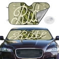 thumbnail image 2 of Haiem Dinosaur Car Windshield Sun Shade - Blocks UV Rays Sun Visor Protector, Sunshade to Keep Your Vehicle Cool, Universal Fit SUV Van Sedan-Small, 2 of 7
