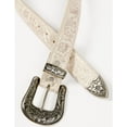 thumbnail image 2 of Shyanne Women's Buckle Floral Embossed Western Belt Off White, 2 of 2