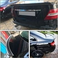thumbnail image 3 of Carbon Fiber Rear Trunk Spoiler Fits for Mercedes Benz C Class W204 C180 C200 C230 C250 C280 C300 C350 C63 AMG Sedan 2007-2014 CF Rear Boot Lid Duckbill Highkick Spoiler Wing Lip, 3 of 7