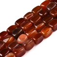 thumbnail image 4 of Natural Red Agate(Dyed Heated) Beads Strands Cuboid 7.5~13x6.5~12.5x6~11.5mm Hole: 1.2mm 33pcs/strand 13.98~15.6''(35.5~39cm), 4 of 5