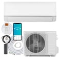 thumbnail image 1 of Gymax 12000 BTU Wifi Enabled Mini Split Air Conditioner & Heater w/Installation Kit White, 1 of 1