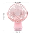 thumbnail image 6 of Dopebox Quiet Personal Fan, Outdoor Misting Fan, Portable Camping Fan, Large Battery Operated Fan, Indoor Outdoor Summer Gift (Pink), 6 of 11
