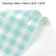 thumbnail image 2 of Flower Wrapping Paper Waterproof Floral Wrap Plaid Pale Blue 22.8 x 22.8 Inch Used for DIY Crafts Packaging 10 Pcs, 2 of 6