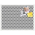thumbnail image 2 of PinPix 27x20 Custom Cork Bulletin Board Black Polka Dot Poster Board Has a Fabric Style Canvas Finish, Framed in Black Polka Dot, by ArtToFrames (PinPix-200), 2 of 6