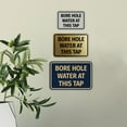 thumbnail image 3 of Signs ByLITA Classic Framed Bore Hole Water At This Tap Door or Wall Sign | Eco-Friendly Home Sign (Black Gold) - Medium, 3 of 9