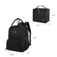 thumbnail image 7 of Diaper Bag Breast Pump Backpack - Double Layer for Mother with Insulation Bag Black, 7 of 7
