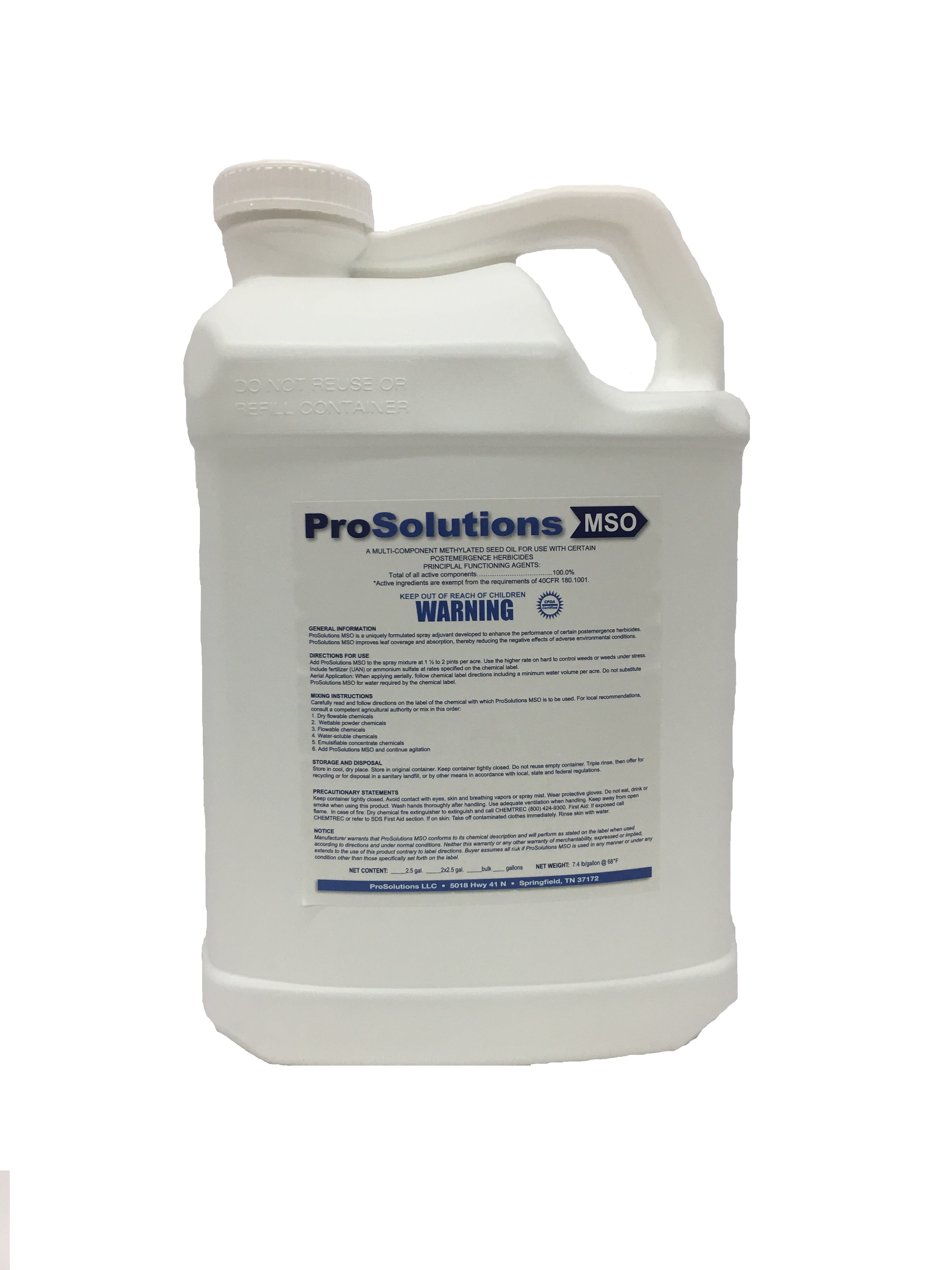 ProSolutions MSO (Methylated Seed Oil) 2.5 Gallon - Walmart.com