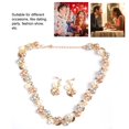 thumbnail image 4 of Conjunto de Joyería Nupcial, Con Decoración de Diamantes de Imitación, Estilo Moderno, Material de Aleación Duradero, Especial y Exquisito, Adecuado para Citas, Fiestas,, 4 of 7
