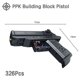 thumbnail image 1 of Modelo de pistola técnica de águila del desierto, bloques de construcción, armas militares de la Segunda Guerra Mundial M1911 G18 Usp M92 PPK, pistola MOC, ladrillos, juguetes para montar, regalo, 1 of 5