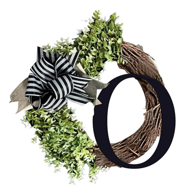 2 Packs 26 Last Name Letters All Year Round Wreaths, For Front Doors, Spring, Fall, Suitable for Wedding Decorations, Home Porches, Farmhouses, Yards, Garden Decorations, Gifts