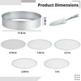 Soil Sifter Garden Compost Dirt Sifter Screen Stainless Steel Sieve Set