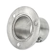thumbnail image 1 of Stainless Steel Closet Pole Socket Rob for Install Closet Use Silver Durable Round Rod End Supports 32mm, 1 of 8