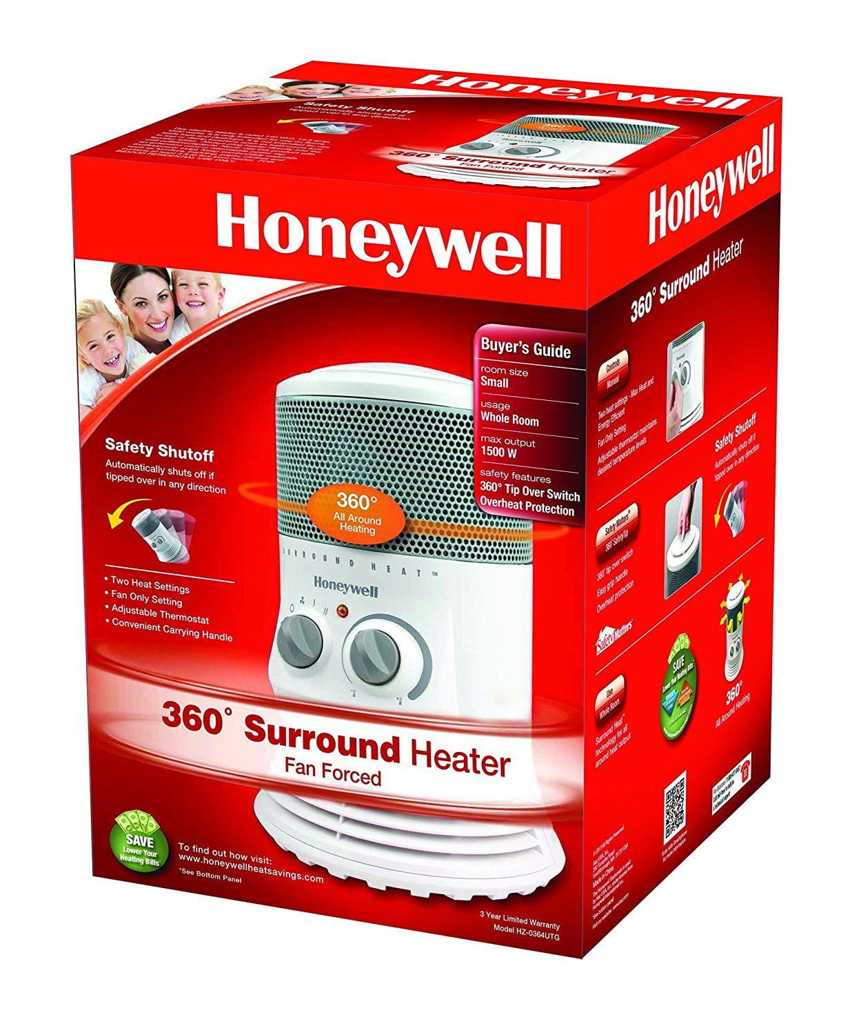 Kaz Honeywell HZ-03604U Space Heater - Walmart.com