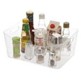 thumbnail image 5 of YBM Home Plastic Storage Bin Organizer, 13.1"x9.4"x5.6", Clear, Medium, 5 of 10