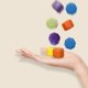 thumbnail image 1 of Gonggi Korean Game Stone Catching Toy, Gonggi Squid Gong Gi Game Korean Gonggi Game Jack Stone Pebbles Set (24pc Stones), 1 of 5