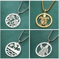 thumbnail image 2 of Fashion Necklace Beach Animal Turtle Pendant Box Chain Stainless Steel Jewelry, 2 of 6