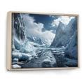 thumbnail image 2 of Designart "The Majestic Glacial Landscape" Landscapes Floater Framed Wall Art Living Room, 2 of 7