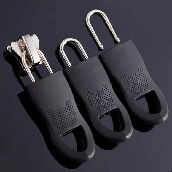 Extracteur de fermeture à glissière amovible pour vêtements, vestes et manteaux, Outil de réparation de fermeture à glissière facile à utiliser pour vêtements, PENDANE, black