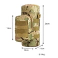 thumbnail image 5 of Bolsa para botella de agua Molle de 10 l, táctica, militar, para exteriores, para hombro Camuflaje, 5 of 5