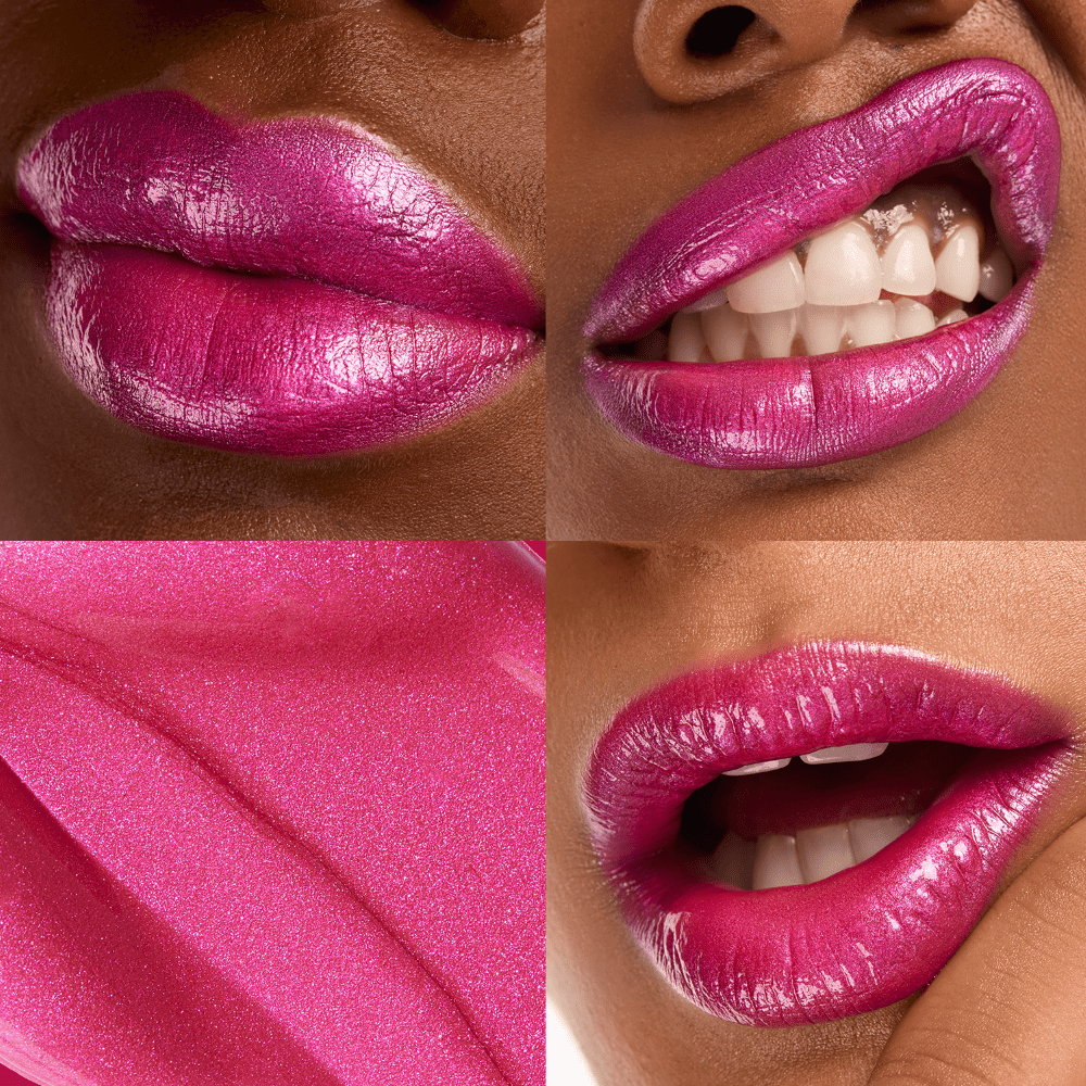 Black Radiance Cross Colours Metallic Liquid Lip in Fresh Drip Pink
